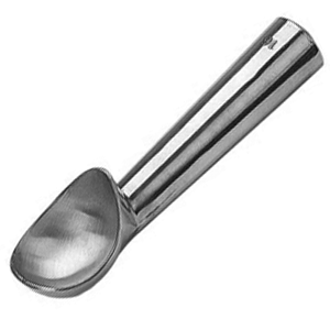 Ложка для мороженого; алюм.литой; D=55, L=170мм; металлический 