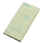 Бланк счета двухслойный «Официант»[50шт]; бум. самокоп.; H=10, L=200, B=95мм; разноцветный 
