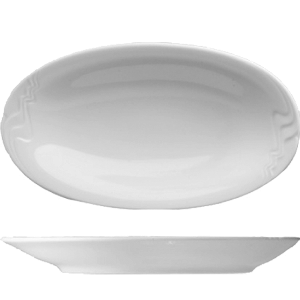 Селедочница «Мелодия»; фарфор; H=35, L=237, B=152мм; белый