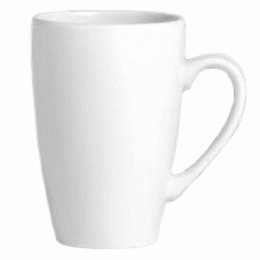 Кружка «Симплисити вайт»; фарфор; 285мл; D=7, H=11, L=11см; белый