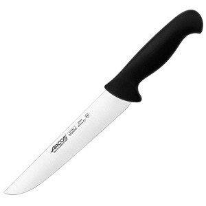 Нож для мяса «2900»; сталь нержавеющая , полипропилен ; L=34/21, B=3.2см; черный, металлический 