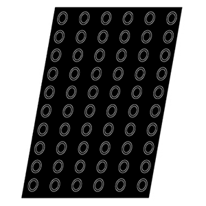 Форма кондитерская  «Конус» [96шт]; силикон, стеклопластик ; D=3, H=2, L=60, B=40см