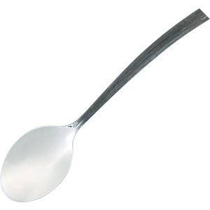 Ложка кофейная; сталь нержавеющая ; L=11, 3см; металлический , черный