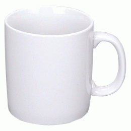 Кружка; фарфор; 300мл; D=8, H=9, L=12см; белый