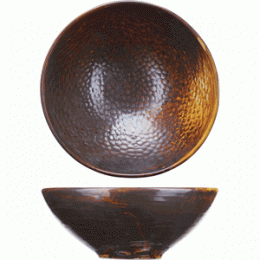 Салатник «Мак»; фарфор; 1л; D=205, H=80мм; медный
