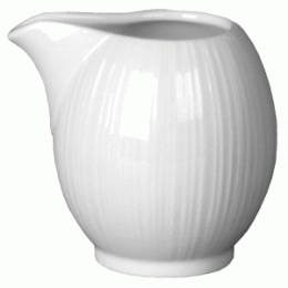 Молочник «Спайро»; фарфор; 80мл; D=33, H=70, L=80, B=60мм; белый