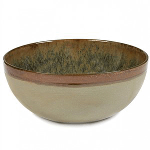 Салатник «Серфис»; керамика; 1, 3л; D=19, H=8см; сизый