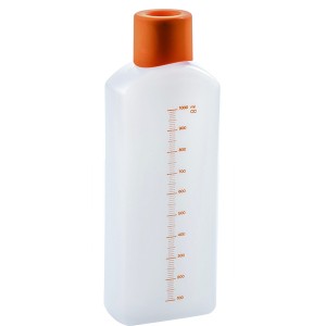 Бутылка для сиропа с крышкой; пластик; 1л; H=27, 5, L=10, B=56см