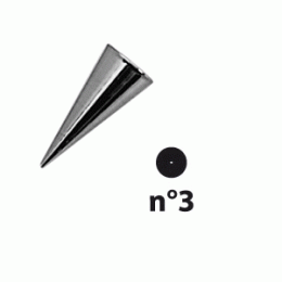 Насадка кондитерская  для декора №3 d=2. 5мм; сталь; D=2.5мм