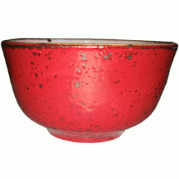 Сахарница «Крафт»; фарфор; 230мл; D=94, H=52мм; красный