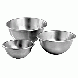 Миска; сталь нержавеющая ; 1.9л; D=20, H=9см; металлический 