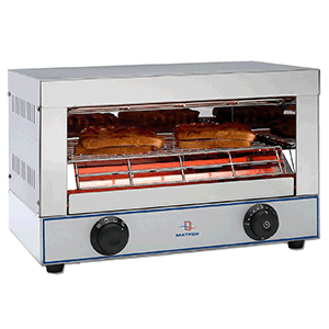 Тостер-гриль 1. 7kW; сталь нержавеющая ; H=24, L=47, B=25см