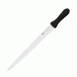 Нож кондитерский; сталь нержавеющая ; L=36см; черный, металлический 