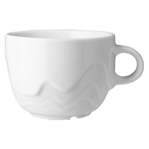 Чашка чайная «Мелодия»; фарфор; 230мл; D=85, H=60, B=110мм; белый