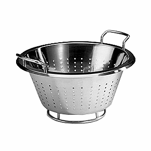 Дуршлаг на подставке с ручками; сталь; 3, 5л; D=25, H=18, L=32см; металлический 